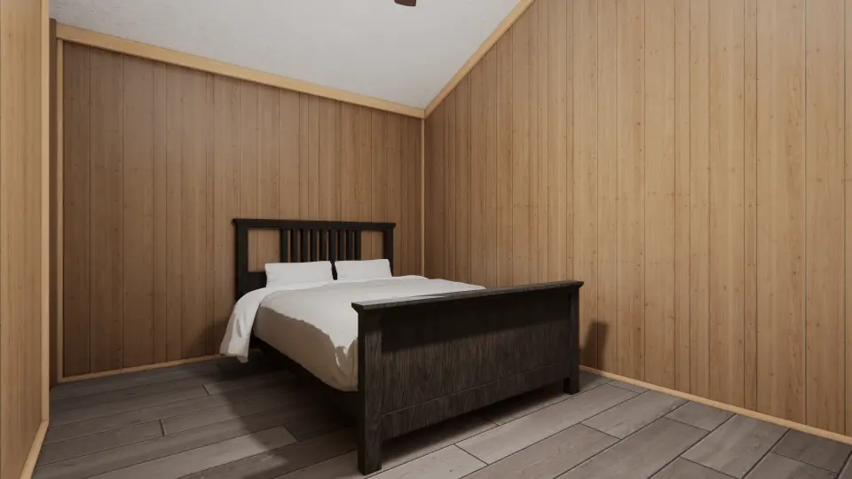 Warm Springs Cabin Interior, in Brown, by Vacavia