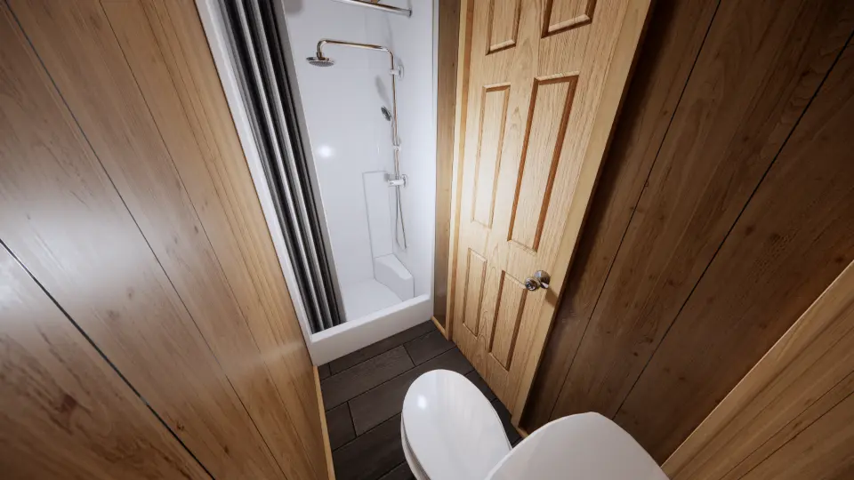 The Vacavia Triplex Cabin Interior, in Brown, by Vacavia