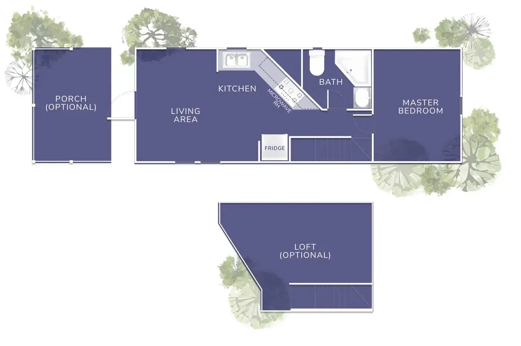 Brunswick Bay Cabin, Floor Plan, by Vacavia