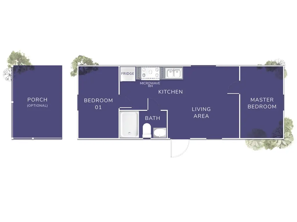 Flint River Cabin, Floor Plan, by Vacavia