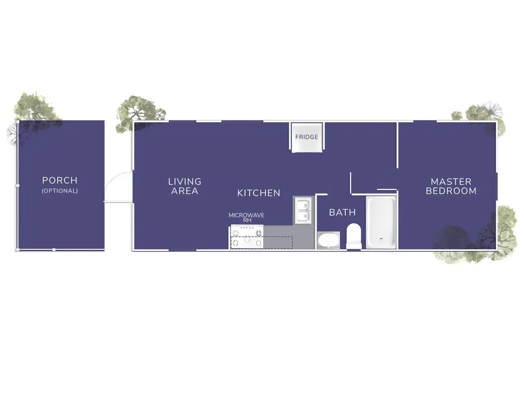 Savannah Flats Cabin, Floor Plan, by Vacavia