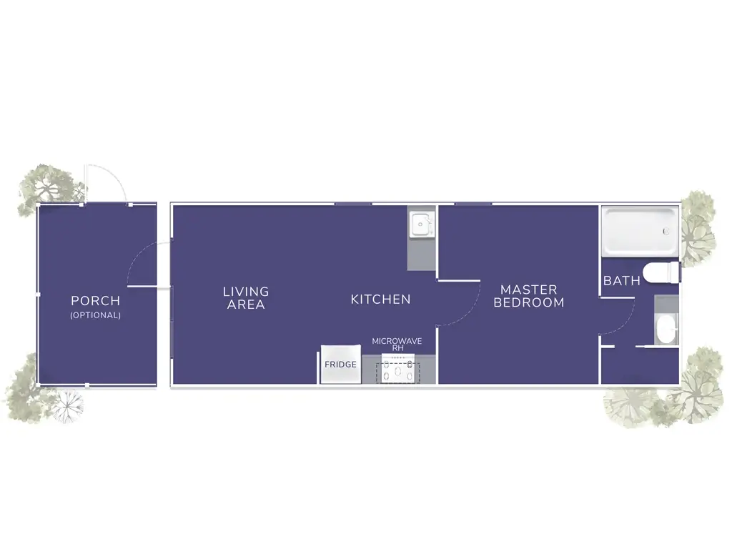 Okefenokee Cabin, Floor Plan, by Vacavia