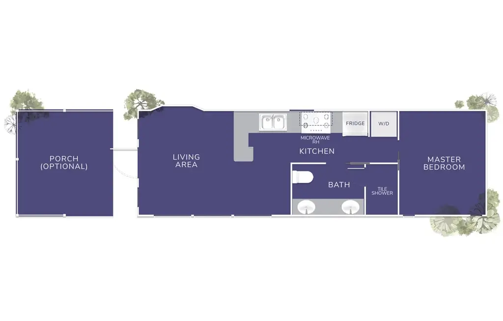 Vacavia Signature Series Cabin, Floor Plan, by Vacavia