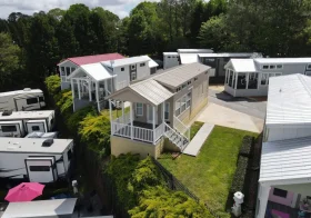 recreational trailer park interior, by Vacavia