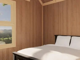 Brunswick Bay Cabin Interior, by Vacavia