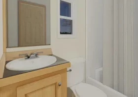 Flint River Cottage Interior, in White, by Vacavia