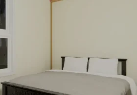 Flint River Cottage Interior, in White, by Vacavia