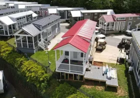 recreational trailer park interior, by Vacavia